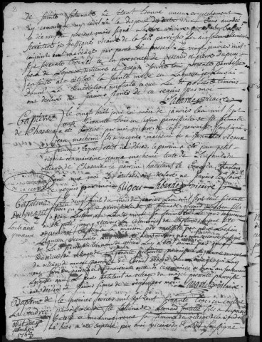 Baptêmes, mariages, sépultures (1763-1772)