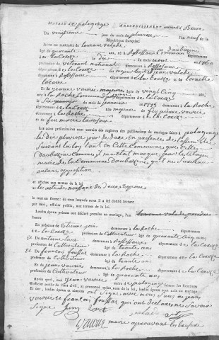 Mariages (1801-1842)