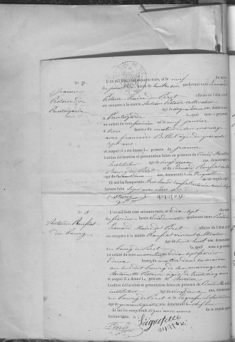 Naissances, mariages, décès (1863-1872)