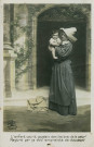 Série "La petite soeur des pauvres" : "L'enfant sourit, soudain dans les bras de la soeur, Rassuré par sa voix empreinte de douceur.".
