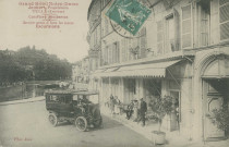 Tulle : "Grand Hôtel Notre Dame - Joubert, propriétaire - Tulle (Corrèze) - Confort moderne - Service autos à tous les trains - Excursions".