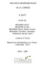 Répertoire alphabétique sur fiches : Faucher-Feyt