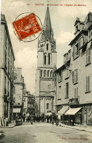 "10 - Brive - Clocher de l'Eglise Saint-Martin".