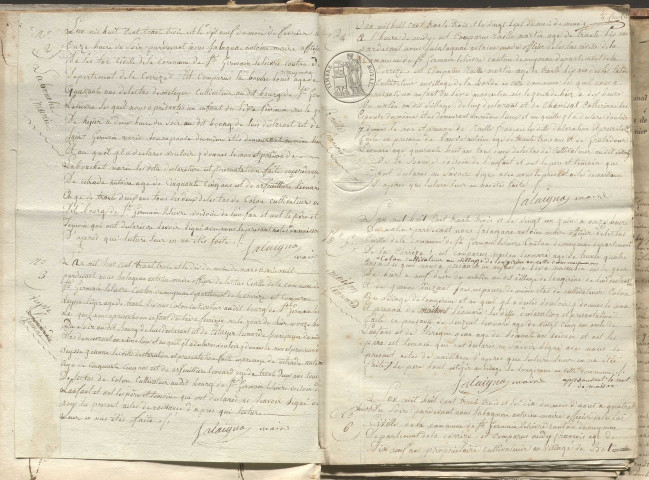 Naissances, mariages, décès (1833-1842)