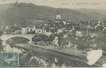 Argentat : "Corrèze - 18 - Argentat, Vue générale".