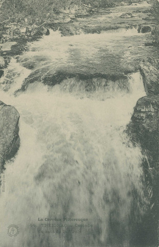 Saint-Hilaire-les-Courbes : "La Corrèze pittoresque - 44. Treignac - Cascade du saut de la Virole".