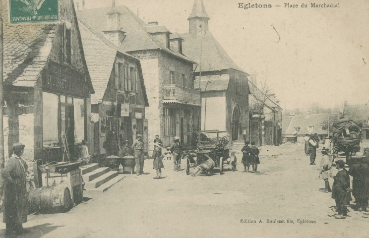 Egletons : "Egletons - Place du Marchadial".