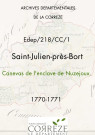 Canevas de l'enclave de Nuzejoux.