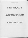 Baptêmes, mariages, sépultures (1773-1792)