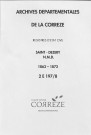 Naissances, mariages, décès (1863-1872)