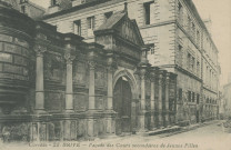 Brive-la-Gaillarde : "Corrèze - 22. Brive - Façade des cours secondaires de jeunes filles".
