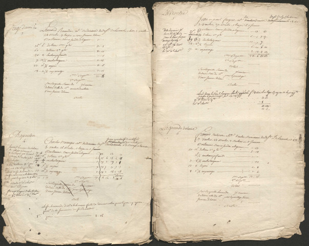 Rôle de la taille. 1753-1754