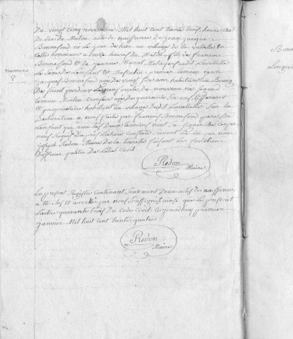 Naissances, mariages, décès (1833-1842)