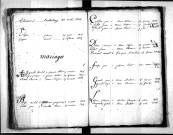 Tables décennales des mariages (1813-1822)