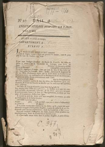 15 mars 1777-11 mai 1780