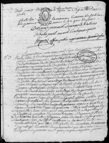 Naissances, mariages, décès (1793-1802)