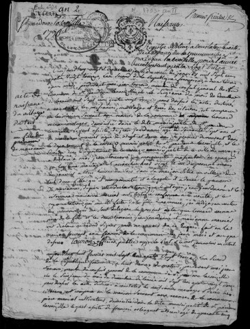 Naissances, mariages, décès (1793-1802)