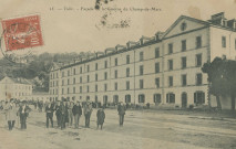 Tulle : "25. - Tulle - Façade de la caserne du Champ-de-Mars.".