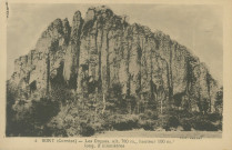 Bort-les-Orgues : "4. Bort (Corrèze) - Les Orgues, alt. 780 m., Hauteur 100 m., Longueur 2 kilomètres".