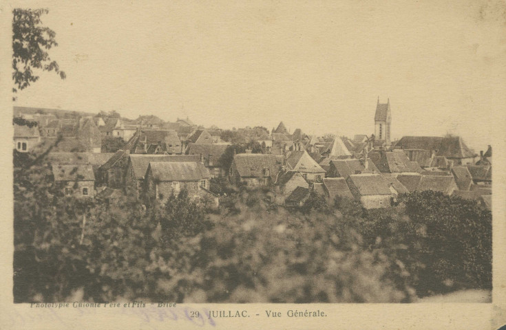 Juillac : "29 Juillac. - Vue générale.".