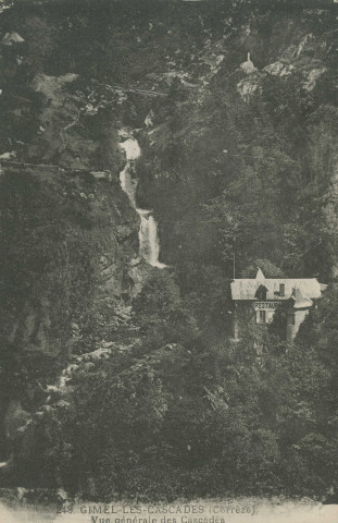 Gimel : "248. Gimel-les-Cascades (Corrèze) - Vue générale des cascades".