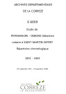 Répertoire chronologique : 25 septembre 1831-18 septembre 1843