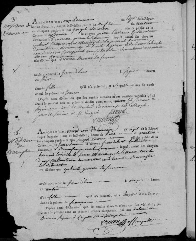 Naissances, mariages, décès (1799-1802)