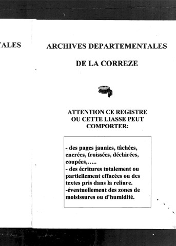Naissances, mariages, décès (1803-1812)