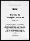 Paroisses de Lacelle, Lavinadière, Soudaine, Le Lonzac, Affieux, Mauzanes (Treignac), Rilhac-Treignac, Saint-Hilaire-les-Courbes, Grandsaigne, Lestards, Pérols-sur-Vézère, Gourdon-Murat, Pradines