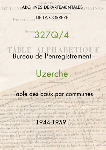 23 mars 1944-8 août 1959