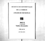Pas de tables décennales des décès (1792-1802)
