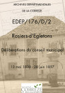 Délibérations du conseil municipal. 13 mai 1838-28 juin 1857