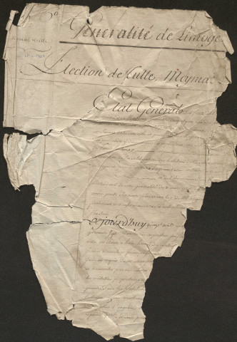 Etat général des fonds.