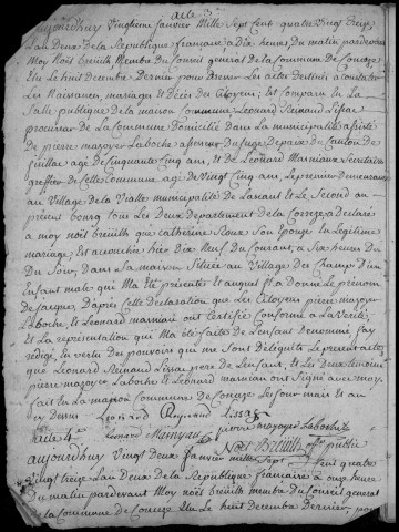 Naissances, mariages, décès et tables (1793-1802)