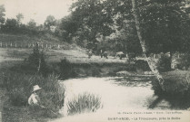 Saint-Angel : "Saint-Angel - La Triouzoune, près La Boitie". (sic - La Boétie).