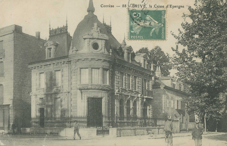 Brive-la-Gaillarde : "Corrèze - 88 - Brive, la Caisse d'épargne".