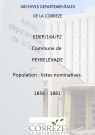Population : listes nominatives. 1856-1881