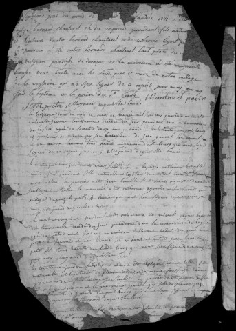 Baptêmes, mariages, sépultures (1741-1792)