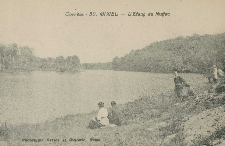 Gimel : "Corrèze - 30. Gimel - L'étang du Ruffau".