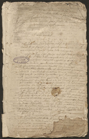 Délibérations du conseil municipal. 07 février 1790-08 juillet 1792