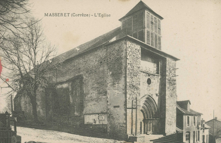 Masseret : "Masseret (Corrèze) - L'église".