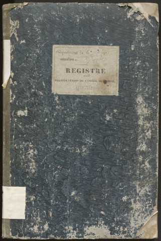 Délibérations du conseil municipal. 13 mai 1838-22 août 1880