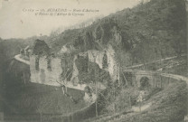 Aubazine : "Corrèze - 16 - Aubazine, Route d'Aubazine et ruines de l'abbaye de Coyroux