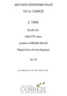 Répertoire chronologique : 2 vendémiaire an IX-28 fructidor an IX