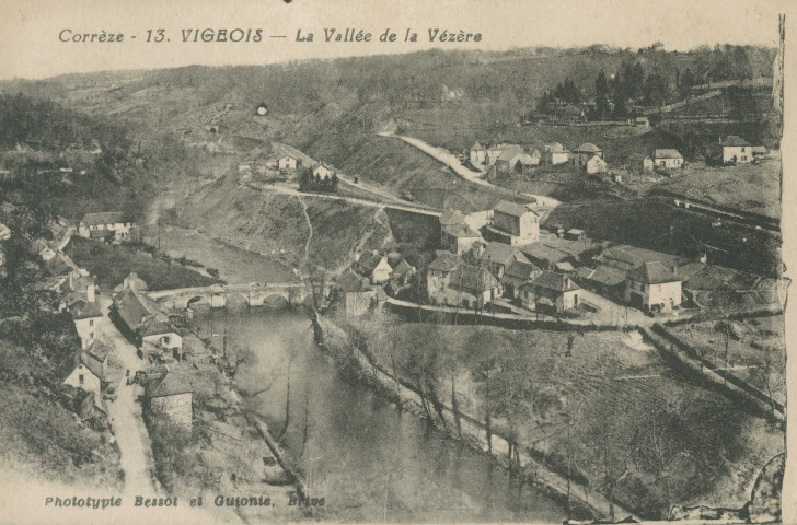 Vigeois : "Corrèze - 13. Vigeois - La vallée de la Vézère".