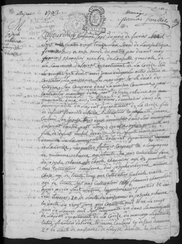 Mariages (1793-1802)