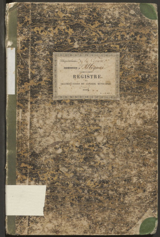 Délibérations du conseil municipal. 18 mai 1845-11 mai 1856