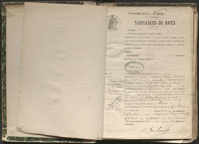 Naissances (1875-1881)