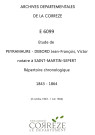Répertoire chronologique : 3 octobre 1843-1 mai 1864