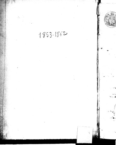 Naissances, mariages, décès (1853-1862)